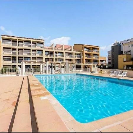 Beau Avec Balcon, Vue Piscine, Parking Prive, Climatisation, Solarium, Laverie Apartment Agde