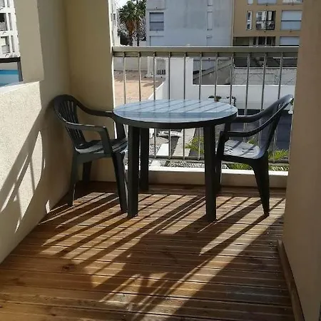 Beau Avec Balcon, Vue Piscine, Parking Prive, Climatisation, Solarium, Laverie Apartment Agde